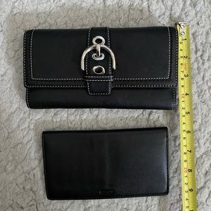 Coach wallet and check book cover